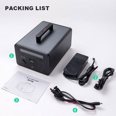 OEM DC/AC 220v ব্যাকআপ ব্যাটারি জেনারেটর ক্যাম্পিং পাওয়ারস্টেশন 500wh 600W 700W 1000W