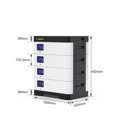 51.2V Lifepo4 10kwh 5Kwh 100Ah 200Ah 300Ah লিথিয়াম অফ গ্রিড ব্যাটারি হোম ESS শক্তির জন্য
