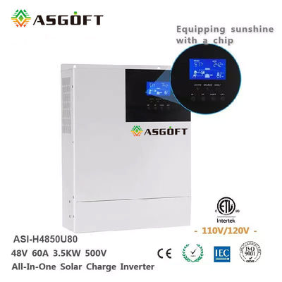 MPPT হাইব্রিড 5KW অফ গ্রিড সোলার ইনভার্টার 48V 80A স্মার্ট ওয়াইফাই নিয়ন্ত্রণ