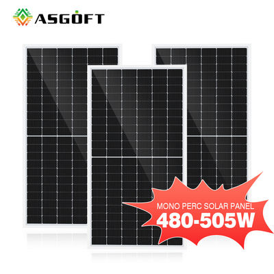 500W 182x182mm সৌর ফটোভোলটাইক মনোক্রিস্টালাইন PV প্যানেল সেল 132pcs