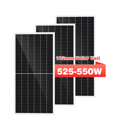 বাড়ির জন্য স্বচ্ছ 450w 500w 540w মনো বাইফেসিয়াল সোলার প্যানেল সিস্টেম