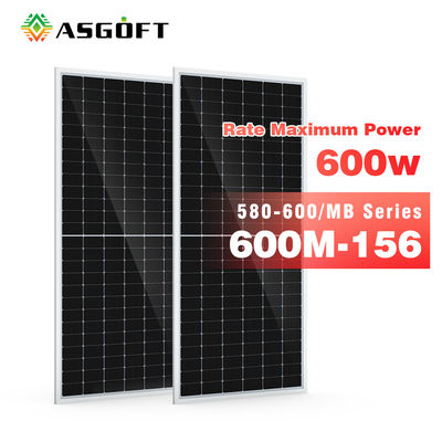 500W 550 ওয়াট 600w পাতলা ফিল্ম ফ্ল্যাট মনোক্রিস্টালাইন পিভি প্যানেল মডিউল ছাদ মাউন্টিং
