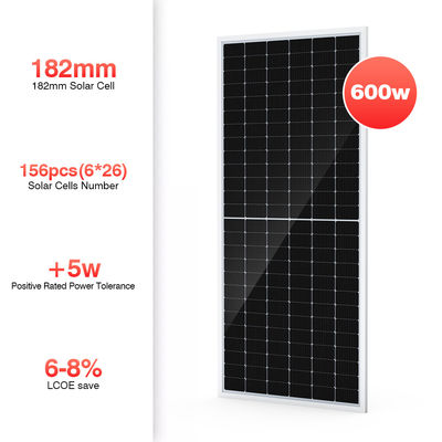 500W 550 ওয়াট 600w পাতলা ফিল্ম ফ্ল্যাট মনোক্রিস্টালাইন পিভি প্যানেল মডিউল ছাদ মাউন্টিং