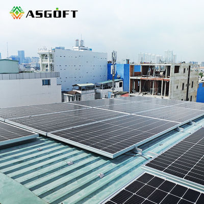 500W 550 ওয়াট 600w পাতলা ফিল্ম ফ্ল্যাট মনোক্রিস্টালাইন পিভি প্যানেল মডিউল ছাদ মাউন্টিং