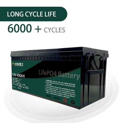 ASGOFT Solar Energy Lifepo4 12V লিথিয়াম ব্যাটারি প্যাক 400ah প্যাক RV গল্ফ কার্টের জন্য