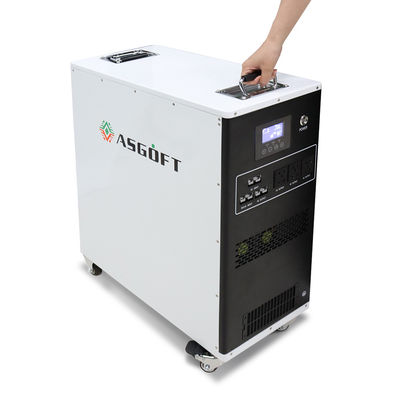 220Ah ক্ষমতা 25.6V ভোল্টেজ MPPT ব্যাটারি লকযোগ্য চাকা এবং হ্যান্ডেল সহ সমস্ত এক পোর্টেবল ব্যাটারি স্টোরেজ