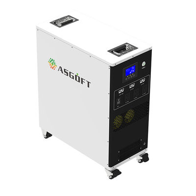 Asgoft 3kw 6kwh 25.6v 235ah হোম বা আউটডোর পোর্টেবল চার্জার অল ইন ওয়ান সোলার জেনারেটর