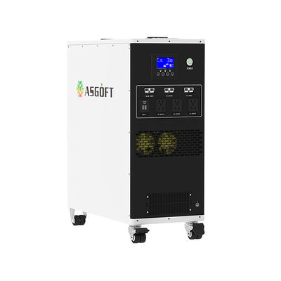 6kwh লিথিয়াম আয়ন ব্যাটারি অল ইন ওয়ান পোর্টেবল পাওয়ার স্টেশন হাইব্রিড ইনভার্টার 3kw