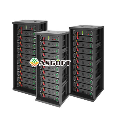 উচ্চ ভোল্টেজ 15kwh-750kwh লিথিয়াম আয়রন ব্যাটারি প্যাক Lifepo4 51.2v 100Ah র্যাক মাউন্ট ব্যাটারি লিথিয়াম আয়ন ব্যাটারি
