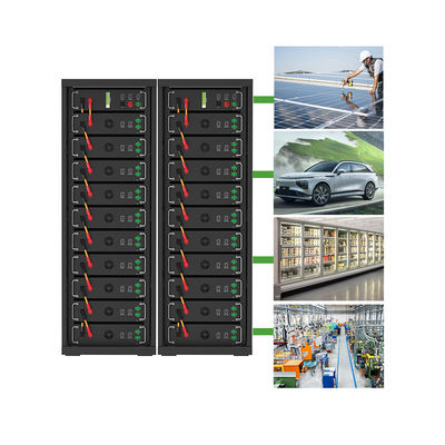 উচ্চ ভোল্টেজ 15kwh-750kwh লিথিয়াম আয়রন ব্যাটারি প্যাক Lifepo4 51.2v 100Ah র্যাক মাউন্ট ব্যাটারি লিথিয়াম আয়ন ব্যাটারি