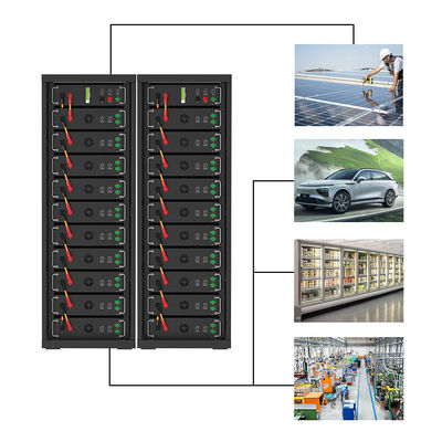 উচ্চ ভোল্টেজ 15kwh-750kwh লিথিয়াম আয়রন ব্যাটারি প্যাক Lifepo4 51.2v 100Ah র্যাক মাউন্ট ব্যাটারি লিথিয়াম আয়ন ব্যাটারি