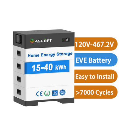 উচ্চ ভোল্টেজ সৌর ব্যাটারি 15kw-40kw গৃহস্থালি সৌর শক্তি সিস্টেম লিথিয়াম ব্যাটারি সহ সৌর শক্তি ব্যাংক