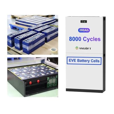 51.2V 300Ah 15kwh লিথিয়াম আয়ন LiFePO4 ব্যাটারি প্যাক শক্তি সঞ্চয় সৌর ব্যাটারি