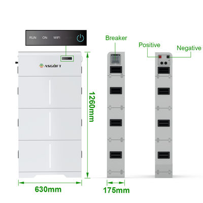 সোলার এনার্জি স্টোরেজ হোম 10kWh 15kWh 20kWh হাই ভোল্টেজ স্ট্যাকড LiFePO4 ব্যাটারি