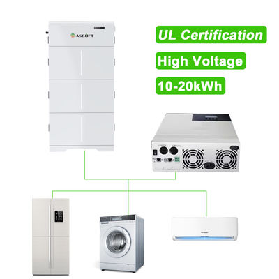 মার্কিন যুক্তরাষ্ট্র হোম হাইব্রিড 10kw 15kw 20kw উচ্চ ভোল্টেজ Ess Byd 20 KWh লিথিয়াম ব্যাটারি