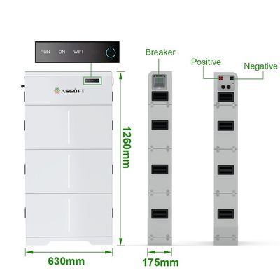 Ess Lifepo4 লিথিয়াম আয়ন 10kWh 20kWh স্ট্যাকড হাই ভোল্টেজ এনার্জি স্টোরেজ ব্যাটারি