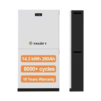 8000 চক্র সৌর ব্যাটারি LiFePO4 51.2V 280Ah 15Kwh শক্তি সঞ্চয় ব্যাটারি