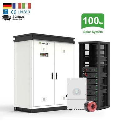 মাইক্রোগ্রিড 50kWh 100kWh অফ গ্রিড সৌর উত্পাদন শক্তি সঞ্চয় সিস্টেম ব্যাটারি
