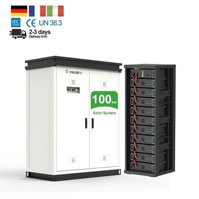 উচ্চ ভোল্টেজ 50kWh LiFePo4 লিথিয়াম ব্যাটারি 100kWh সৌর শক্তি সঞ্চয় সিস্টেমের জন্য