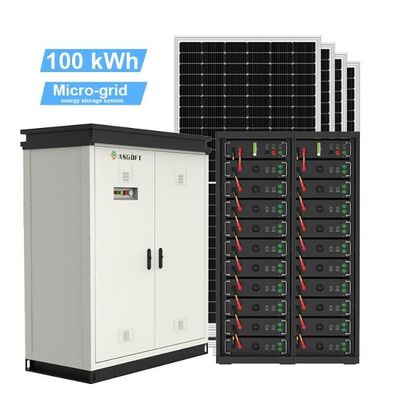সম্পূর্ণ 50kWh 60kWh 70kWh সৌর সিস্টেম কিট হাইব্রিড 100kWh শক্তি সঞ্চয় ব্যাটারি