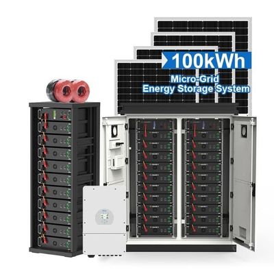 50Kw 60Kw 70Kw 100Kw গ্রিড বন্ধ লিথিয়াম ব্যাটারি সহ সৌর শক্তি সঞ্চয় সিস্টেম